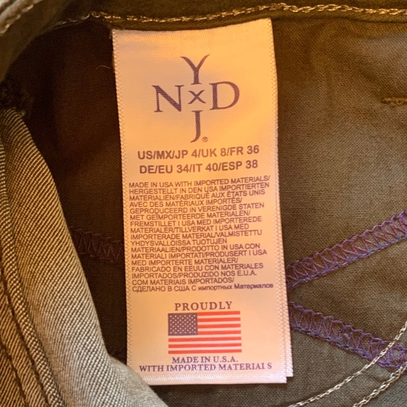 🔴💚 EUC NYDJ Alina Skinny Ankle Pants in "Loden" green - Size 4 - Picture 11 of 14